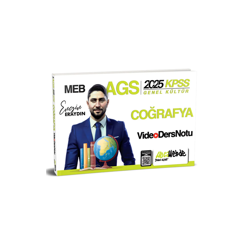 2025 MEB-AGS KPSS Türkiye Coğrafyası Video Ders Notu HocaWebde Yayınları