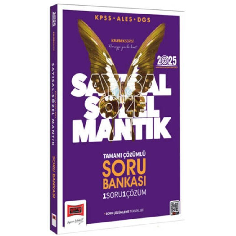 2025 KPSS ALES DGS Kelebek Serisi Tamamı Çözümlü Sayısal Sözel Mantık Soru Bankası Yediiklim Yayınları