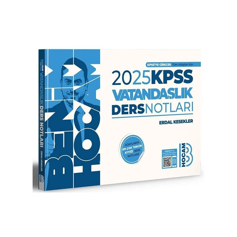 Benim Hocam Yayınları 2025 KPSS Vatandaşlık Ders Notları