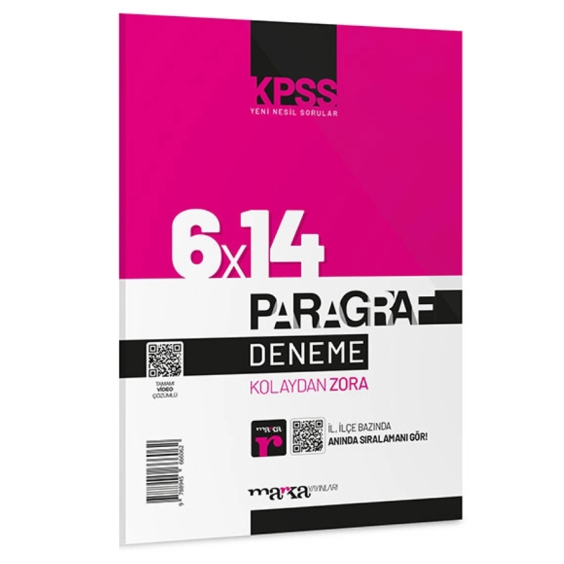 6x14 Paragraf Tamamı Video Çözümlü Deneme 2024 KPSS Yeni Nesil