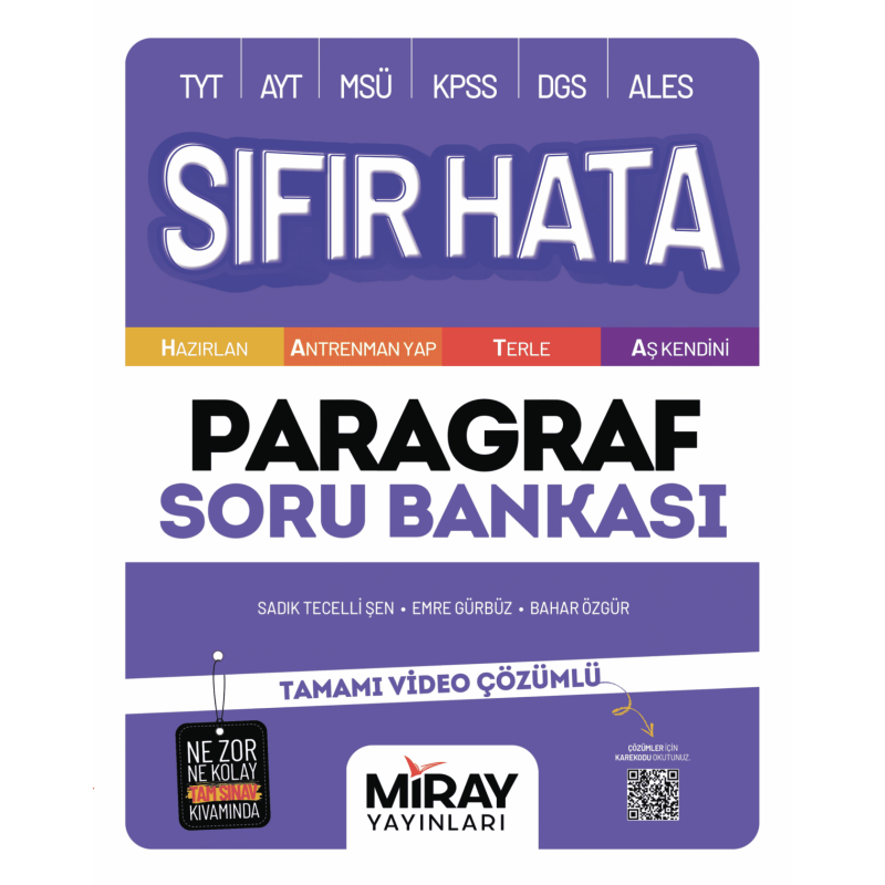 Sıfır Hata Paragraf Soru Bankası
