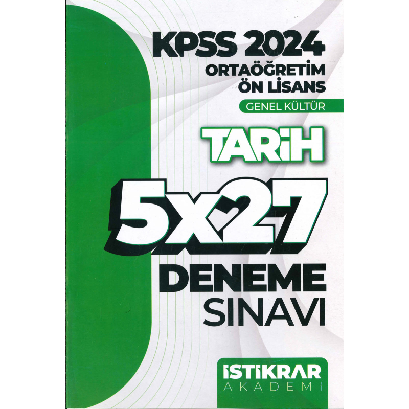 TARİH 5*27 DENEME SINAVI