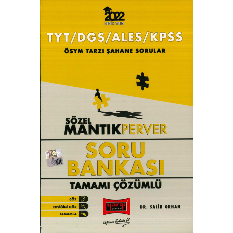 SÖZEL MANTIK PERVER SERİSİ SORU BANKASI TAMAMI ÇÖZÜMLÜ