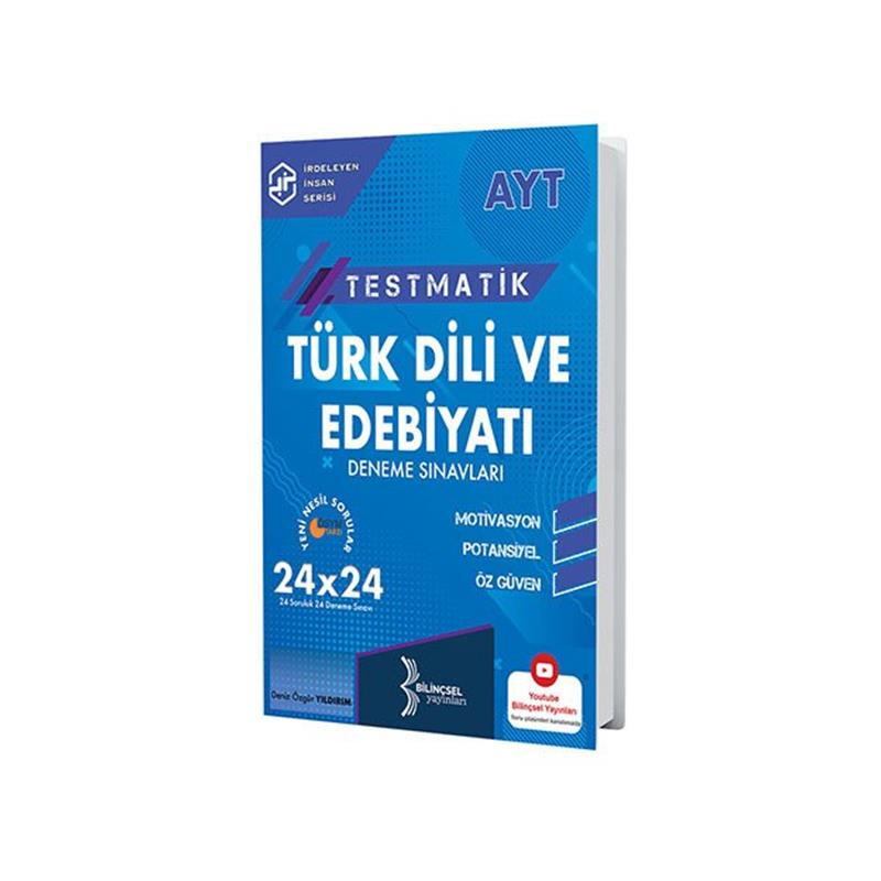 AYT Testmatik Türk Dili ve Edebiyatı Deneme Sınavları Bilinçsel Yayınları