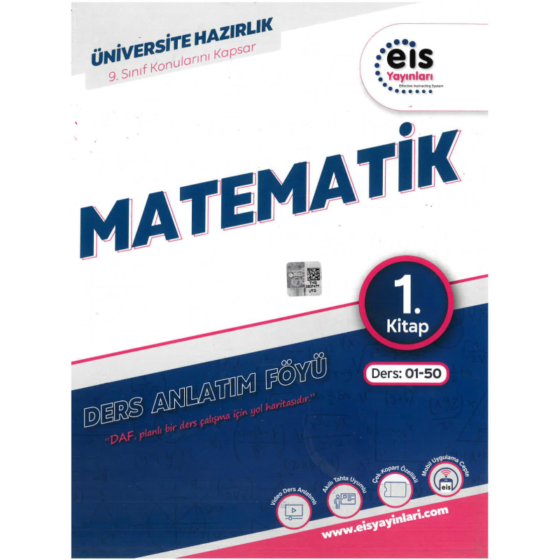 EİS Daf Matematik 1. Kitap Ders:01-50 9. Sınıf Konularını Kapsar