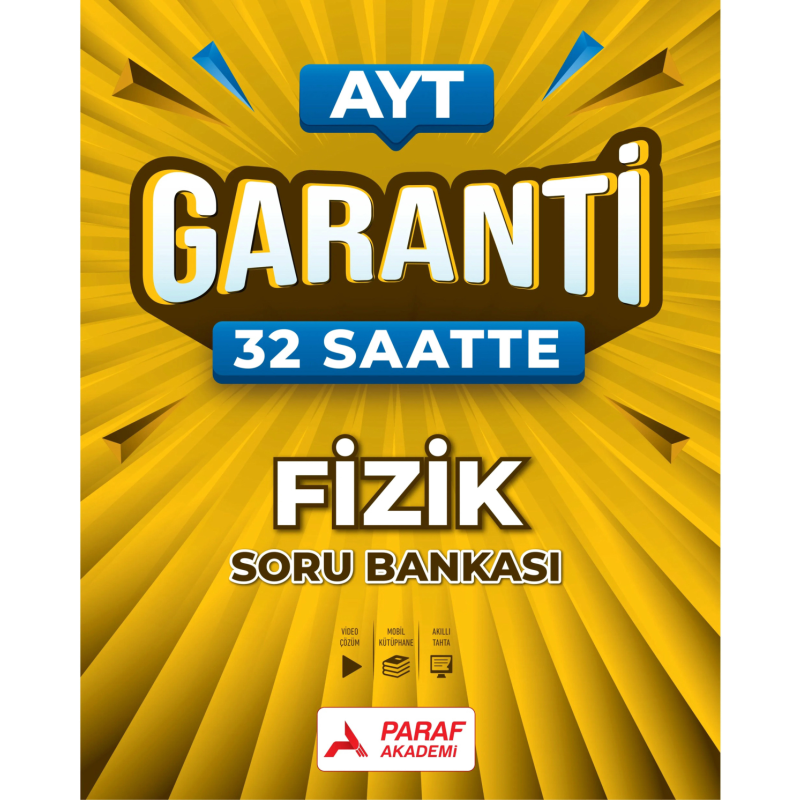AYT Garanti 32 Saatte Fizik Soru Bankası Paraf Akademi