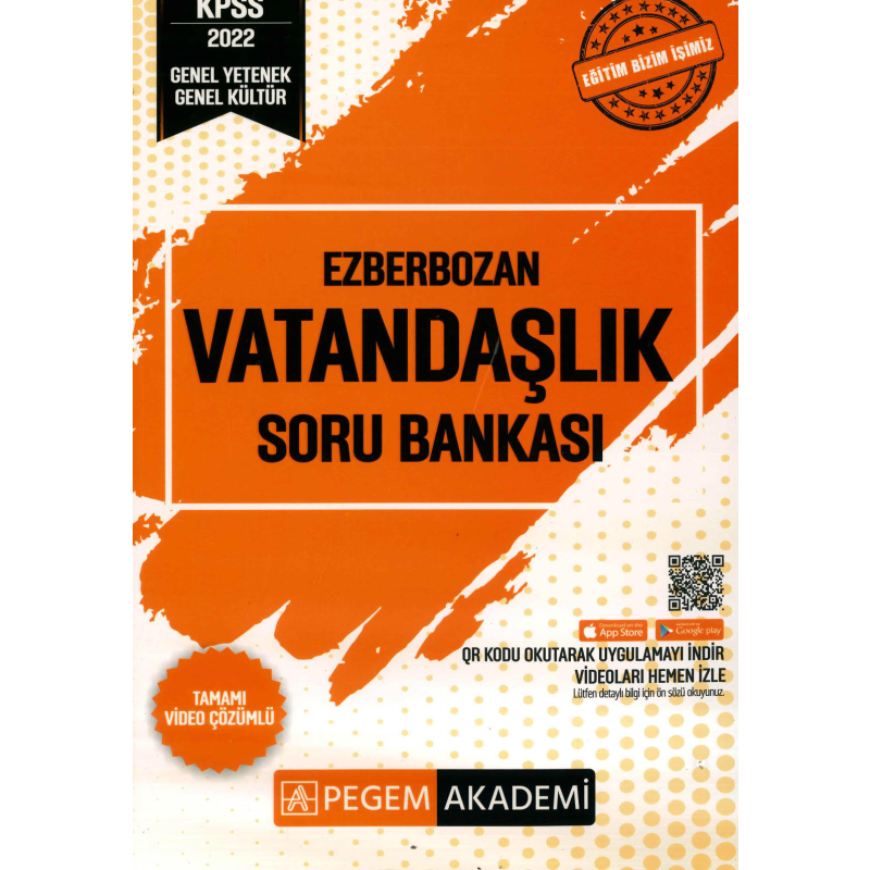EZBERBOZAN VATANDAŞLIK ÇÖZÜMLÜ SORU BANKASI