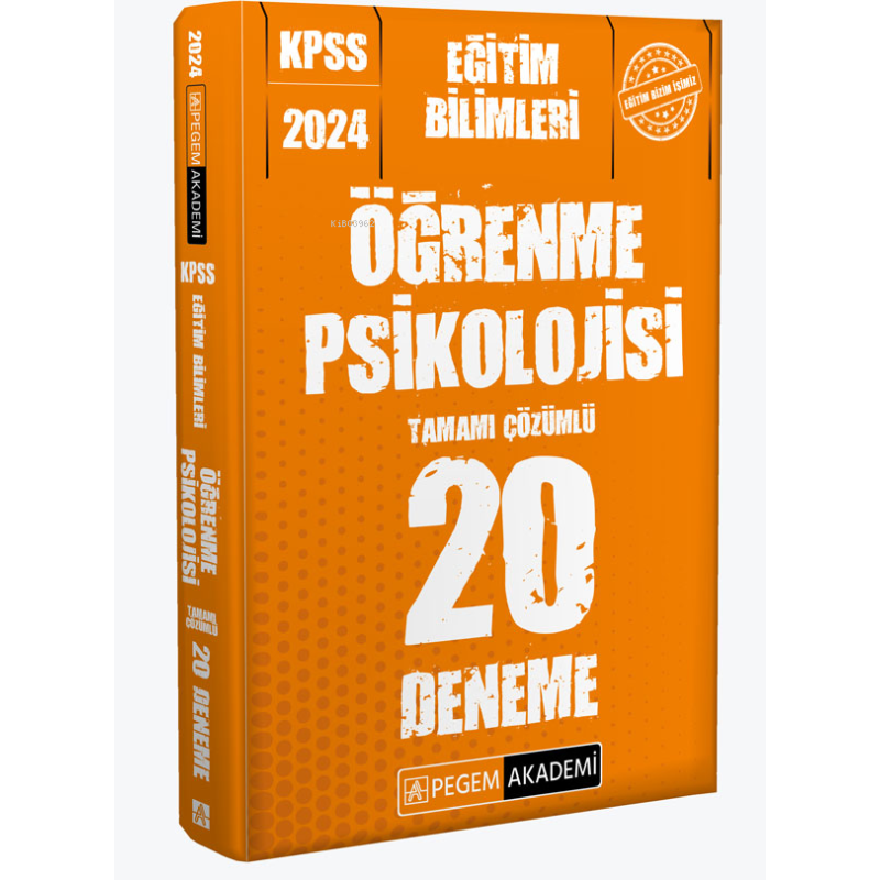 ÖĞRENME PSİKOLOJİSİ 20 DENEME TAMAMI ÇÖZÜMLÜ