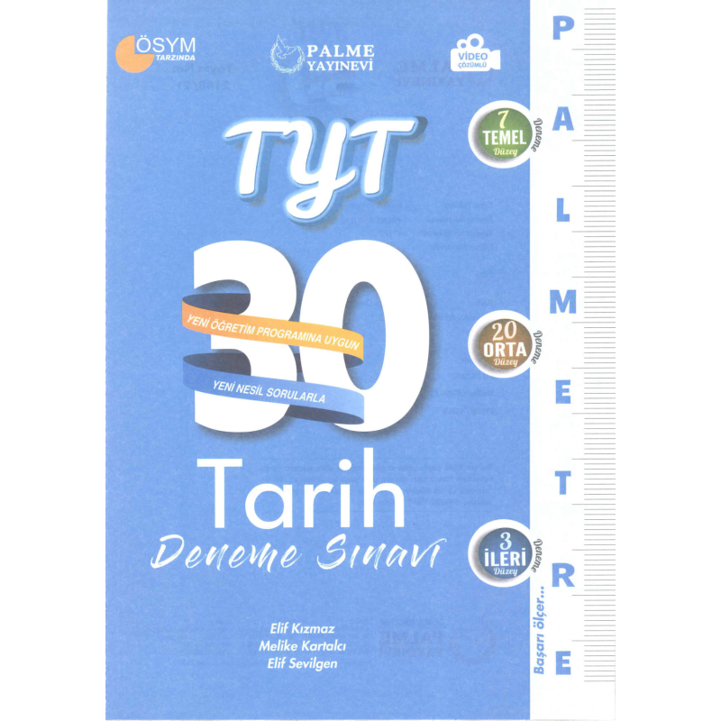 TYT Tarih Palmetre Serisi 30 Deneme