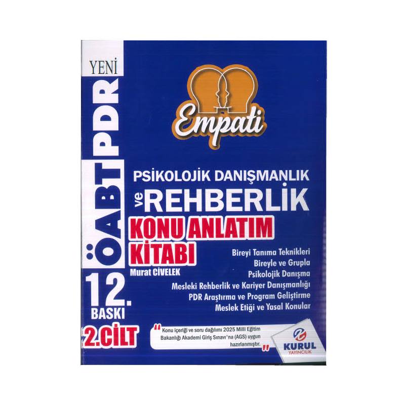 2025 ÖABT Empati Psikolojik Danışmanlık ve Rehberlik Konu Anlatımlı 2. Cilt