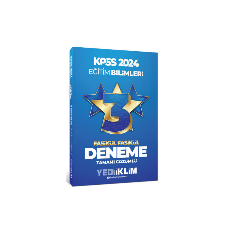 2024 KPSS Eğitim Bilimleri Tamamı Çözümlü 3 Yıldız Fasikül Deneme