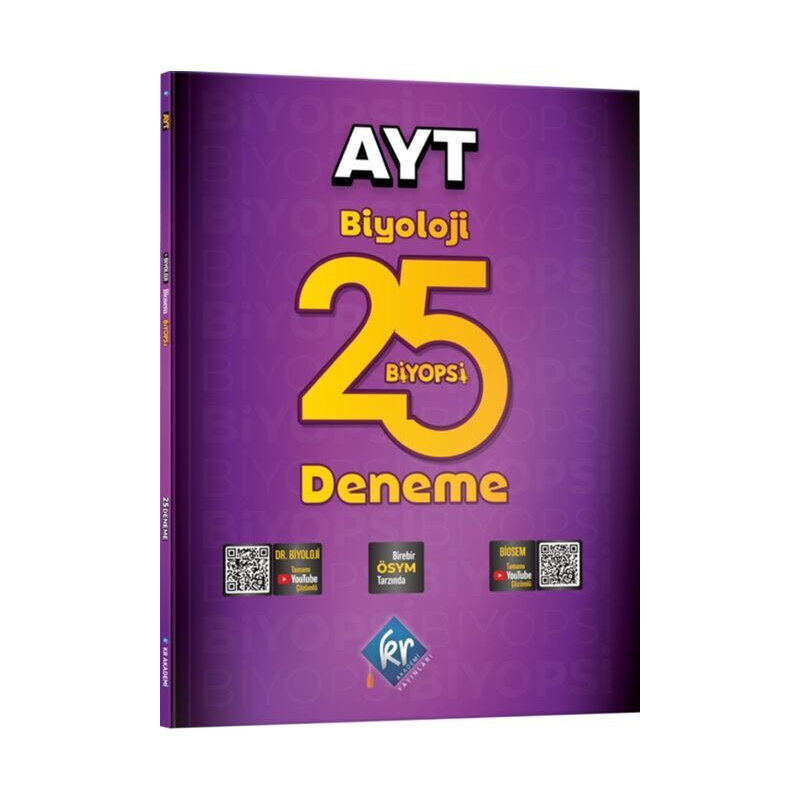 Dr. Biyoloji & Biosem AYT Biyoloji Biyopsi 25 Biyoloji Deneme KR Akademi Yayınları