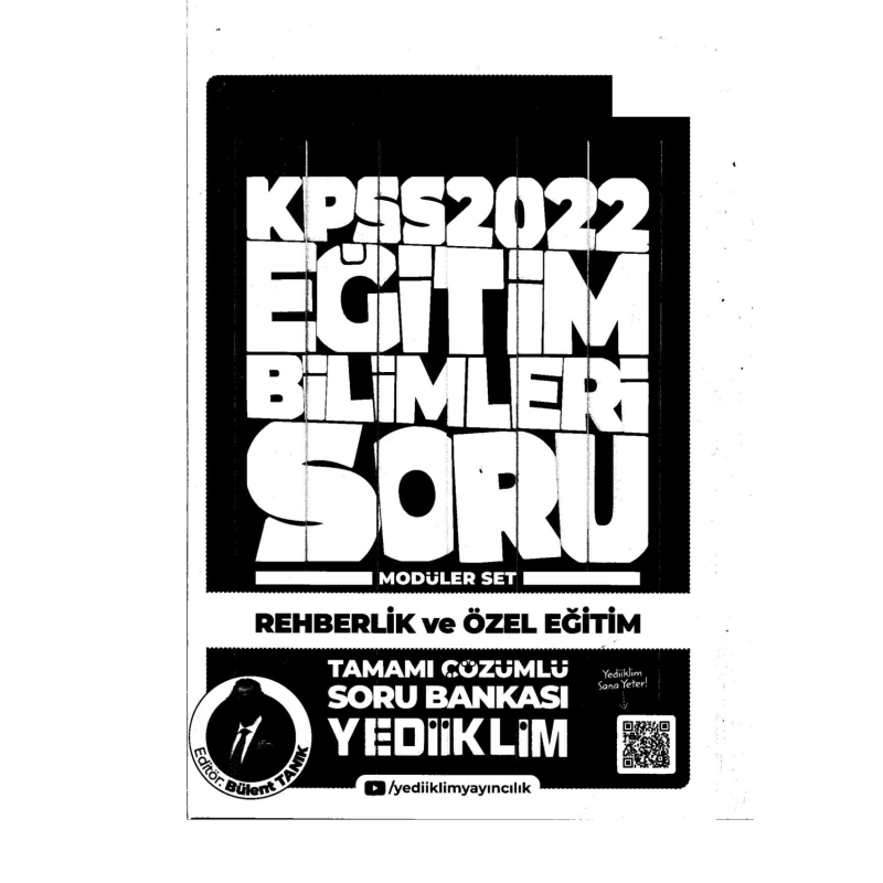 2022 KPSS Rehberlik ve Özel Eğitim Soru Bankası Modüler Set