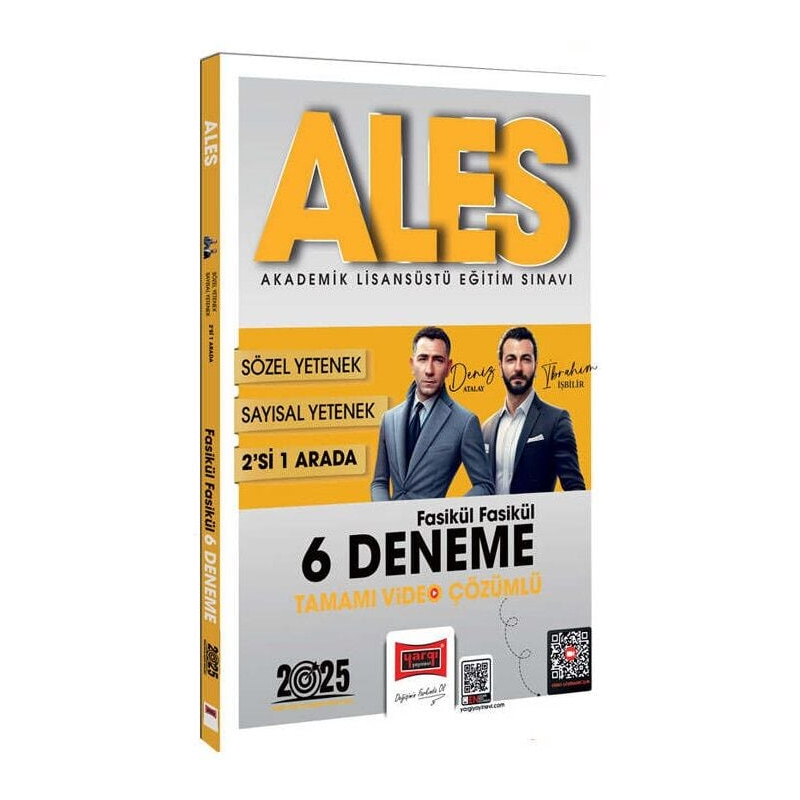 2025 ALES Sayısal-Sözel 2'si Bir Arada Fasikül Fasikül 6 Deneme Tamamı Video Çözümlü Yargı Yayınları