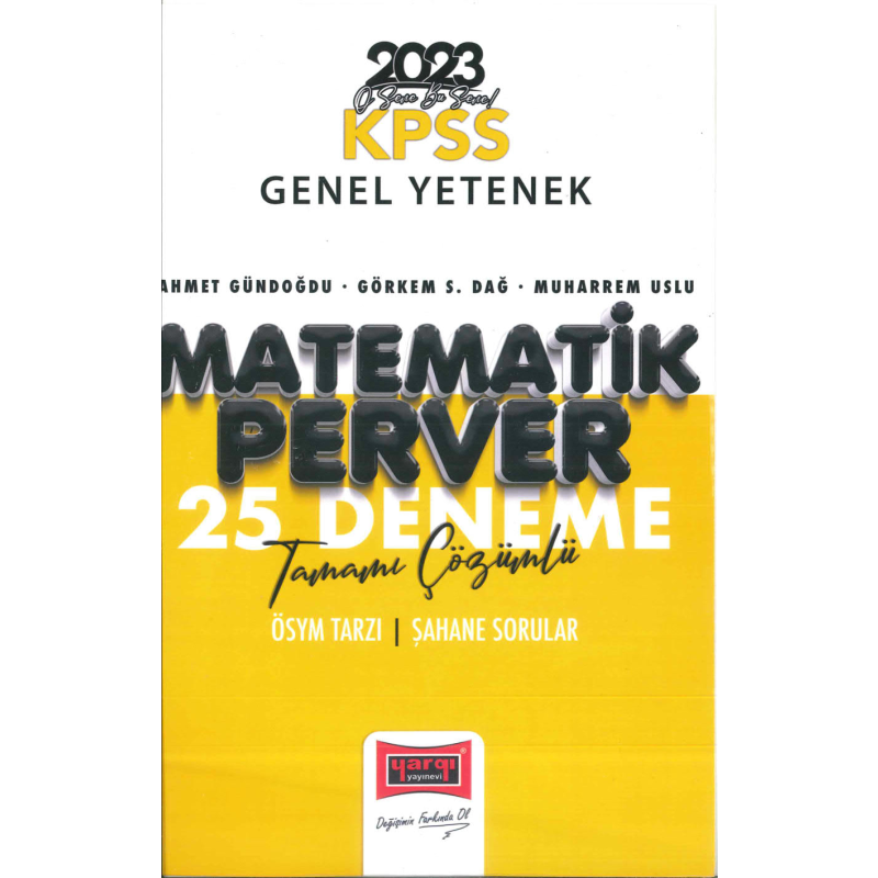 MATEMATİK PERVER 25 DENEME TAMAMI ÇÖZÜMLÜ