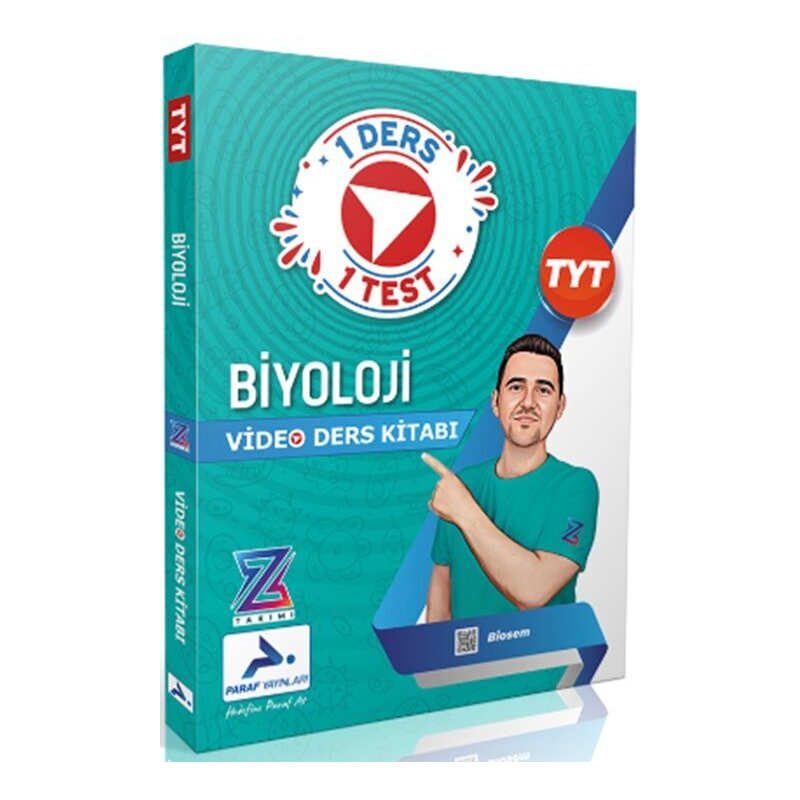 Biosem Paraf Z Takımı TYT Biyoloji Video Ders Anlatım Kitabı Prf Paraf Yayınları