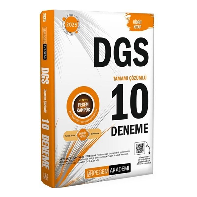2025 DGS 10 Deneme Pegem Yayınları