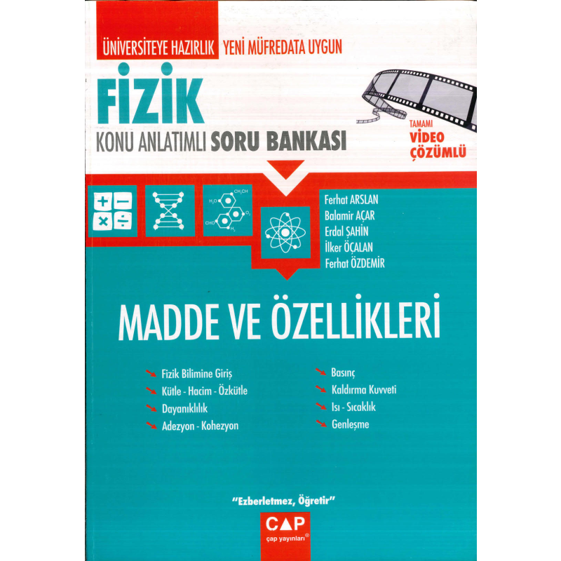 TYT-AYT FİZİK MADDE VE ÖZELLİKLERİ KONU ANLATIMLI SORU BANKASI