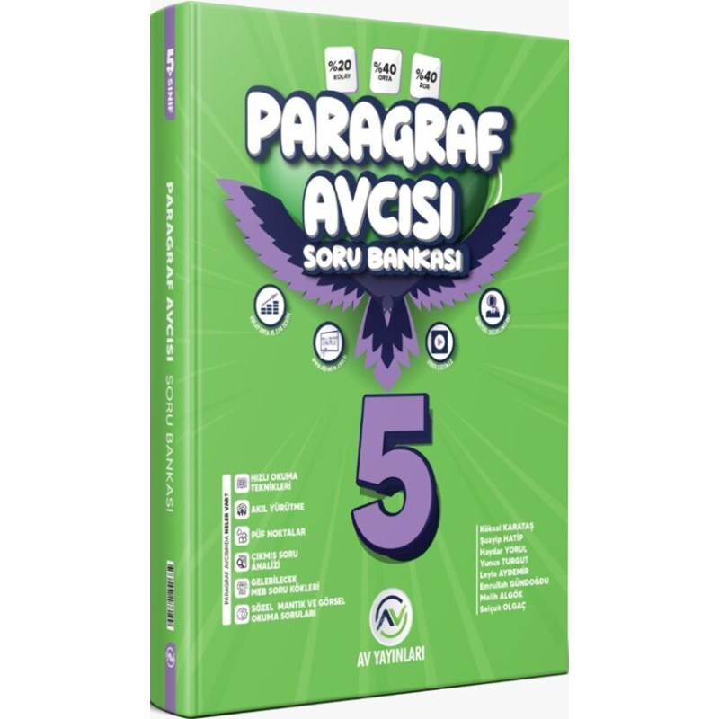 5. Sınıf Paragraf Soru Avcısı Soru Bankası Av Yayınları