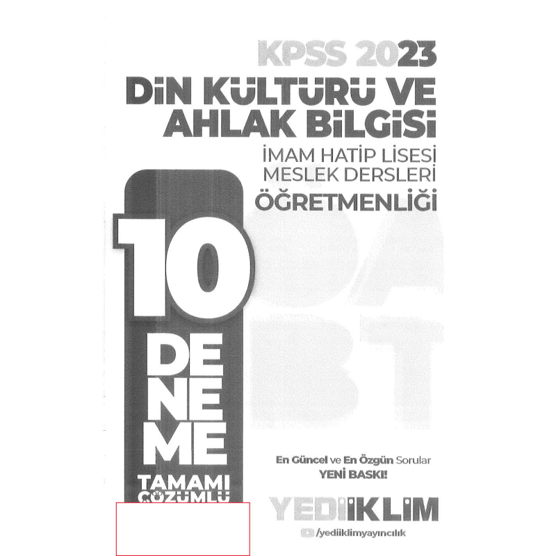 10 DENEME TAMAMI ÇÖZÜMLÜ