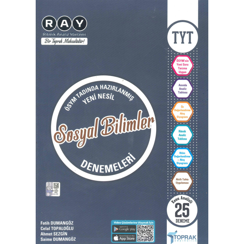 TYT Sosyal Bilimler RAY Konu Analizli 25 Deneme