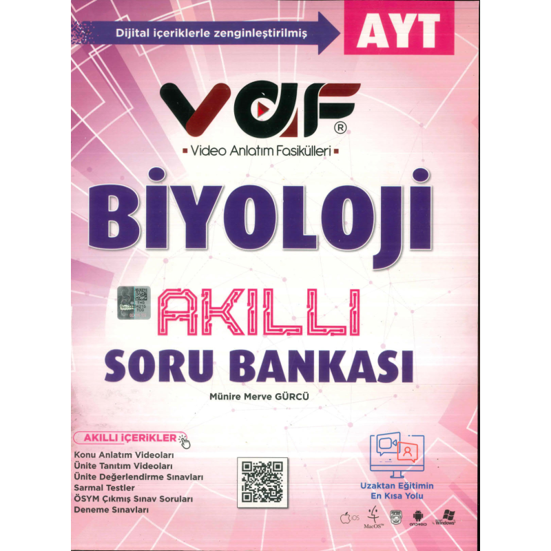 AYT Biyoloji Soru Bankası Vaf Yayınları