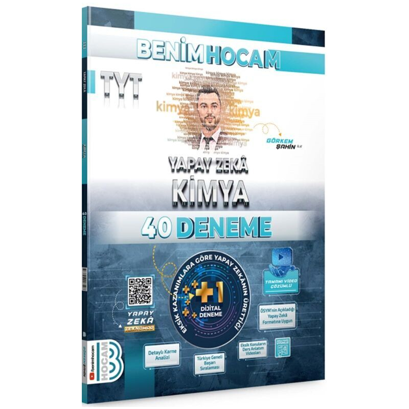 2025 TYT Yapay Zeka Kimya 40 Deneme Benim Hocam Yayınları