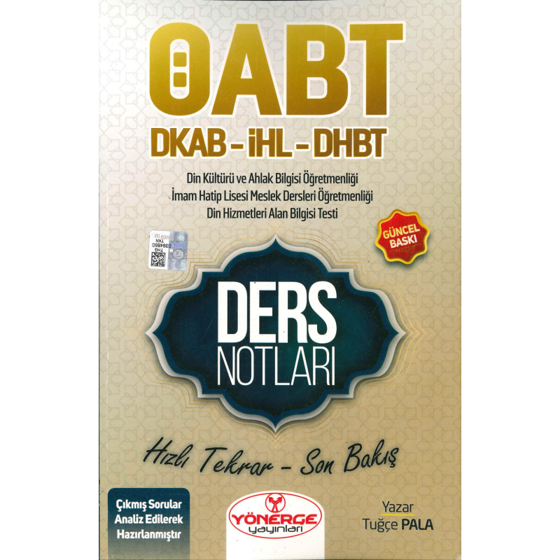 DKAB İHL DHBT DERS NOTLARI