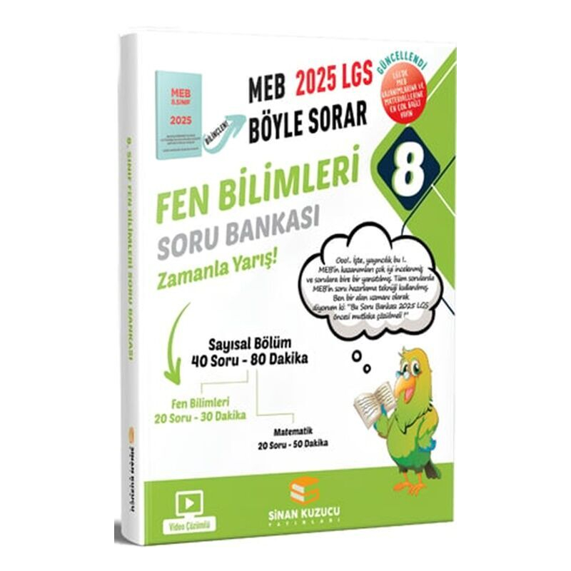 8. Sınıf LGS Fen Bilimleri Soru Bankası Sinan Kuzucu