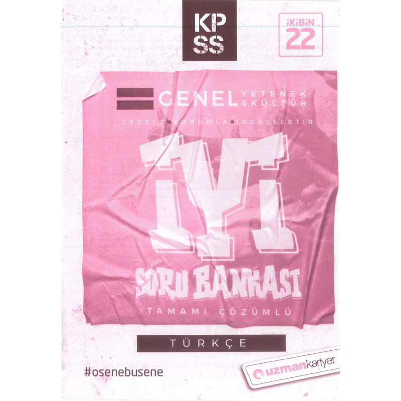 GY GK TÜRKÇE İYİ ÇÖZÜMLÜ SORU BANKASI