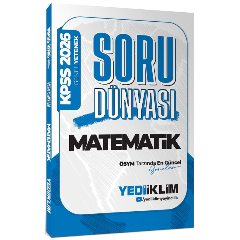 2026 KPSS Genel Yetenek Matematik Soru Dünyası Yediiklim Yayınları