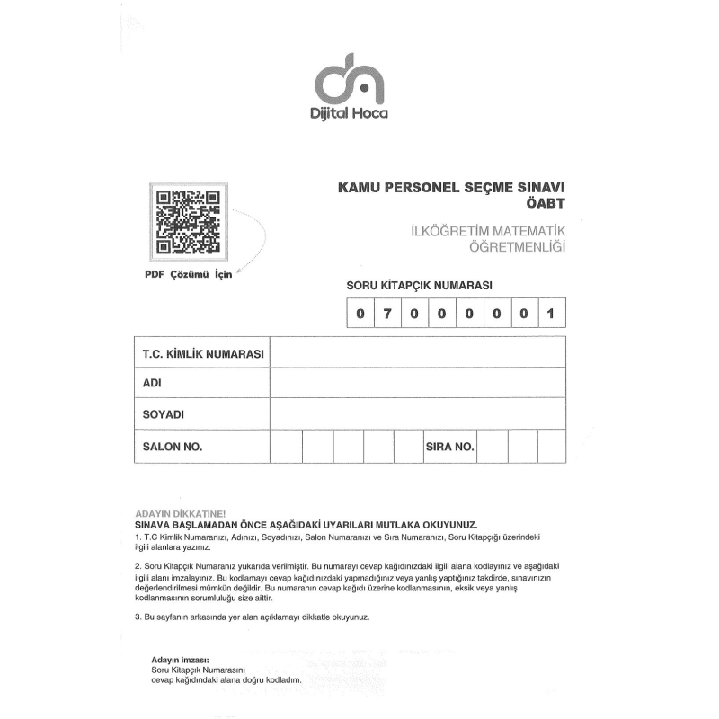 6 DENEME DİJİTAL ÇÖZÜMLÜ