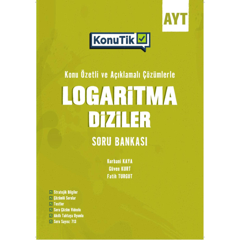 AYT KonuTik Logaritma Diziler Soru Bankası Okyanus Yayınları