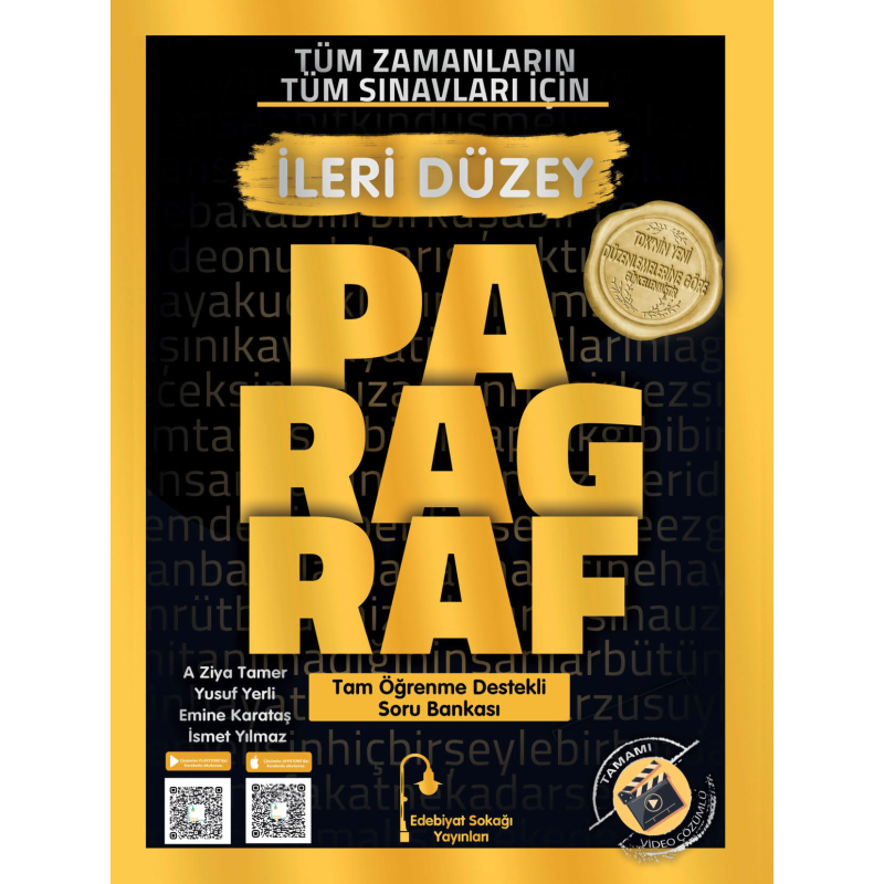 Paragraf İleri Düzey Soru Bankası Edebiyat Sokağı