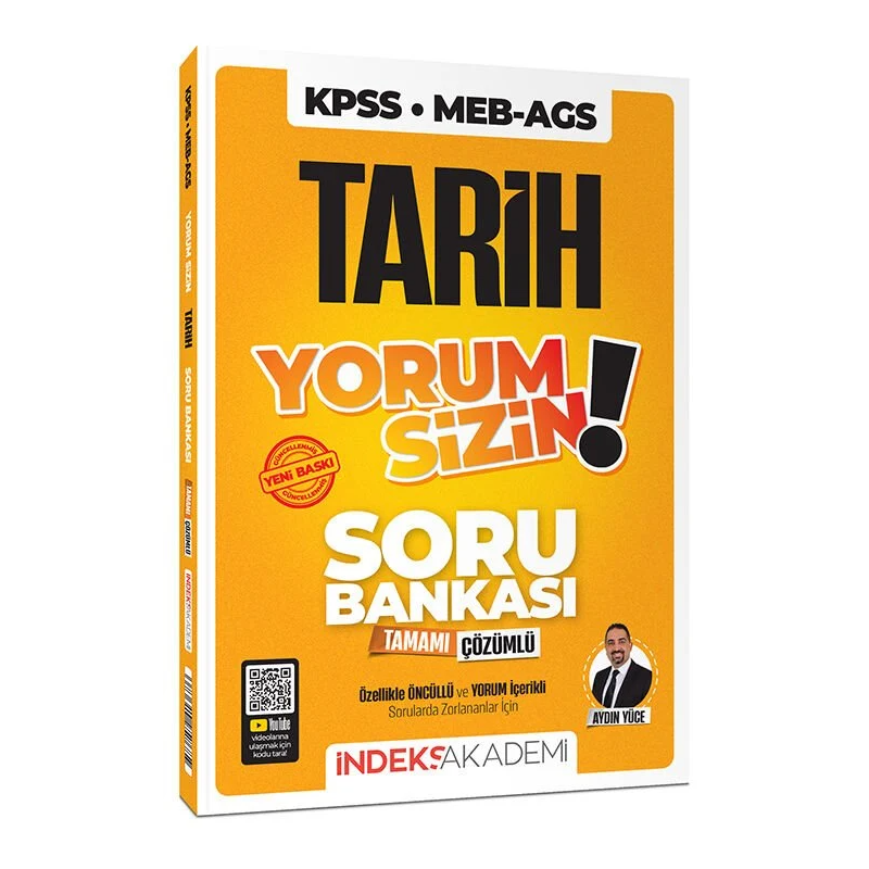 2026 KPSS MEB-AGS Tarih Yorum Sizin Soru Bankası Çözümlü İndeks Akademi Yayıncılık