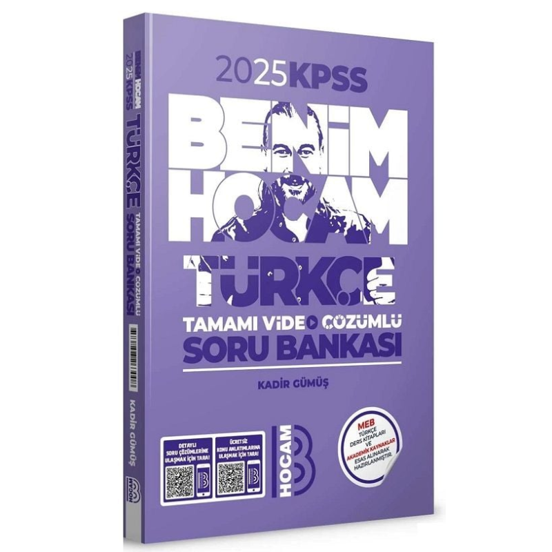Benim Hocam Yayınları 2025 KPSS Türkçe Tamamı Video Çözümlü Soru Bankası