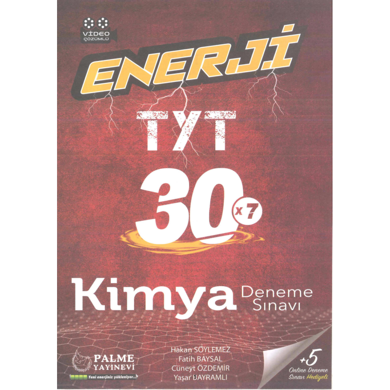 TYT Enerji Kimya 30 Deneme