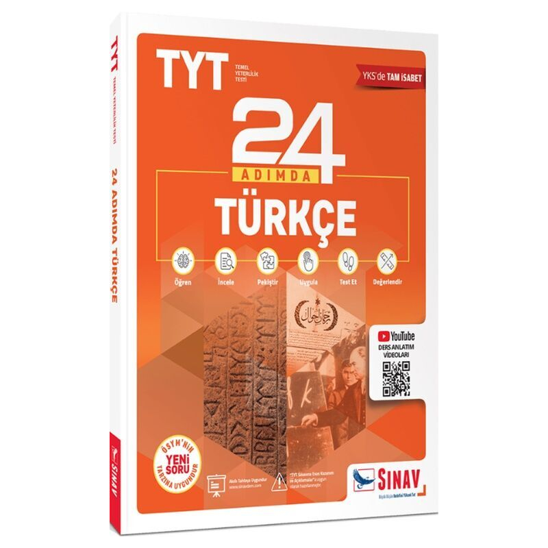 TYT Türkçe 24 Adımda Konu Anlatımlı Soru Bankası Sınav Yayınları