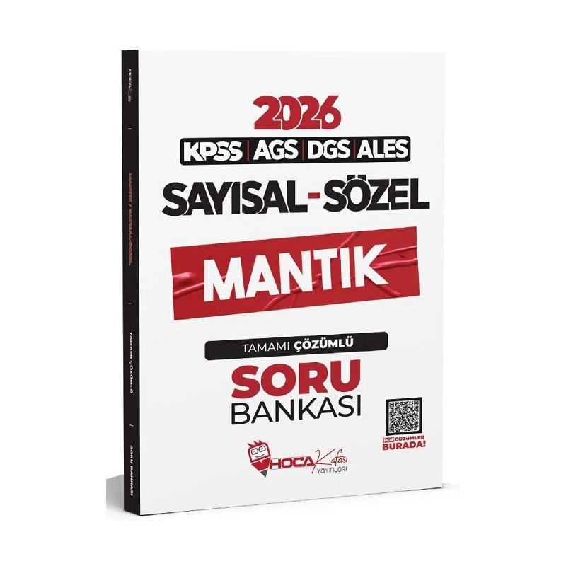 2026 KPSS MEB-AGS DGS ALES Sayısal Sözel Mantık Soru Bankası Çözümlü Hoca Kafası Yayınları