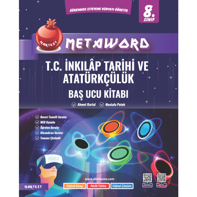 8. Sınıf T.C İnkılap Tarihi ve Atatürkçülük Metaword Baş Ucu Kitabı Nartest Yayınları