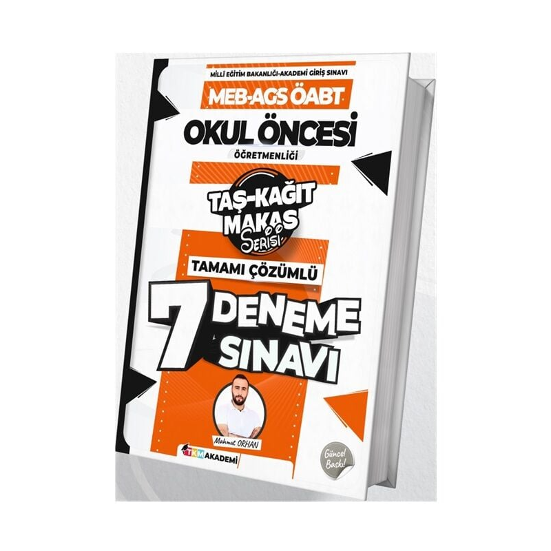 2025 MEB-AGS ÖABT Okul Öncesi Öğretmenliği 7 Deneme Çözümlü TKM Akademi
