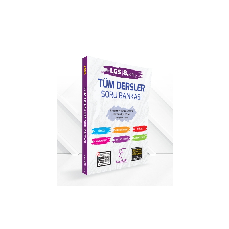 8.Sınıf LGS Tüm Dersler Soru Bankası Karekök Yayınları