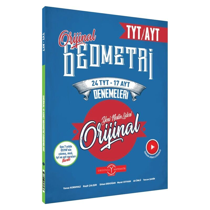 TYT AYT Geometri 24 TYT 17 AYT Deneme Orijinal Yayınları