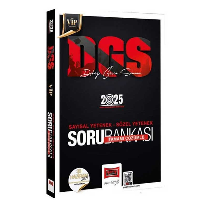2025 DGS VİP Sayısal-Sözel Tamamı Çözümlü Soru Bankası Yargı Yayınevi
