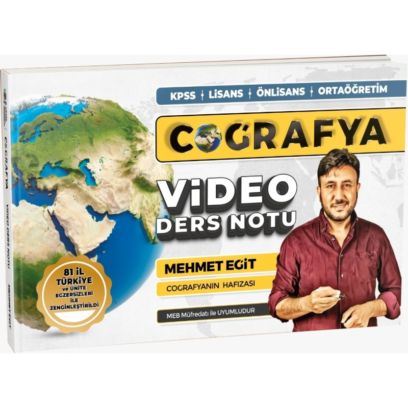 2024 KPSS Mehmet Eğit Coğrafya Video Ders Notları