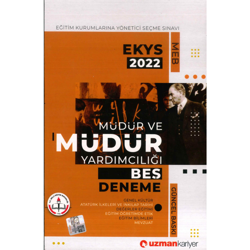 MÜDÜR VE MÜDÜR YARDIMCILIĞI 5 DENEME