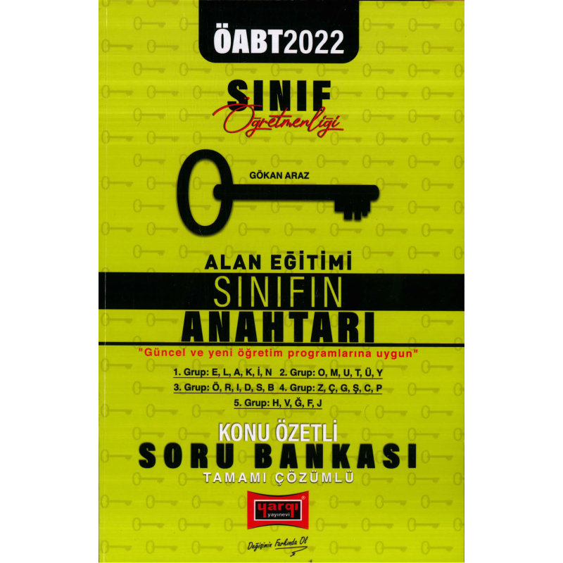 ALAN EĞİTİMİ SINIFIN ANAHTARI KONU ÖZETLİ SORU BANKASI