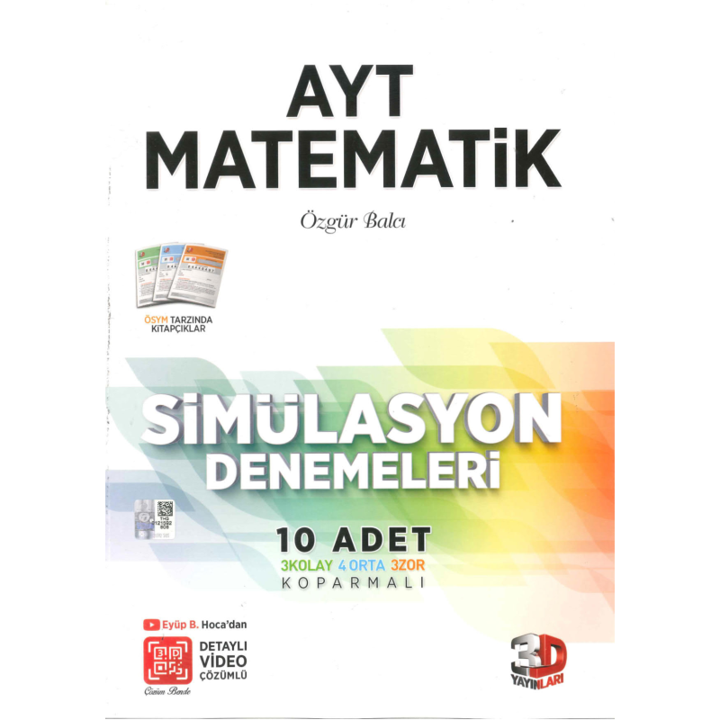 AYT Matematik 10 Adet Simülasyon Denemeleri