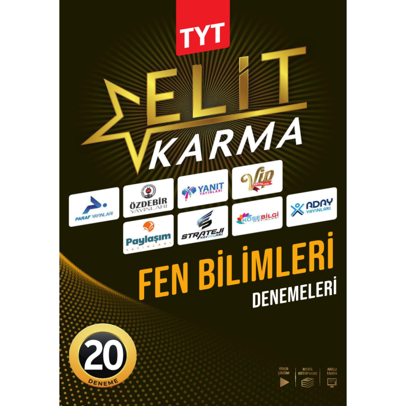 TYT Fen Bilimleri Elit Karma 20 Deneme Video Çözümlü Paraf Yayınları