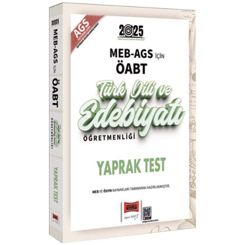 2025 MEB AGS ÖABT Türk Dili ve Edebiyatı Öğretmenliği Yaprak Test Yargı Yayınları